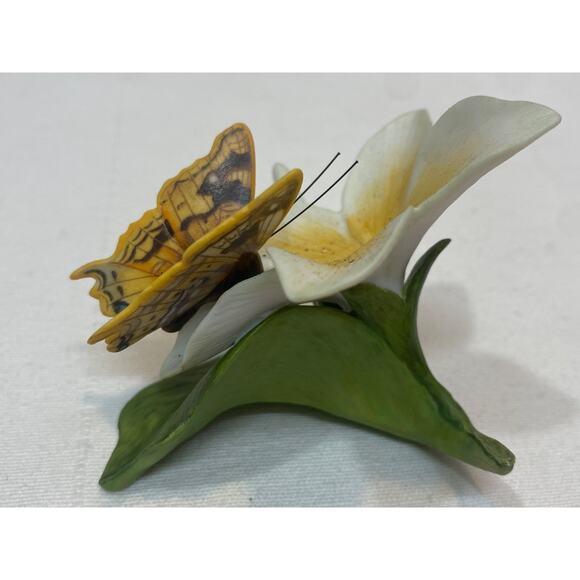 Franklin Mint Butterflies of Paradise Porcelain Figurine Swordtail Tortoiseshel - Picture 5 of 11